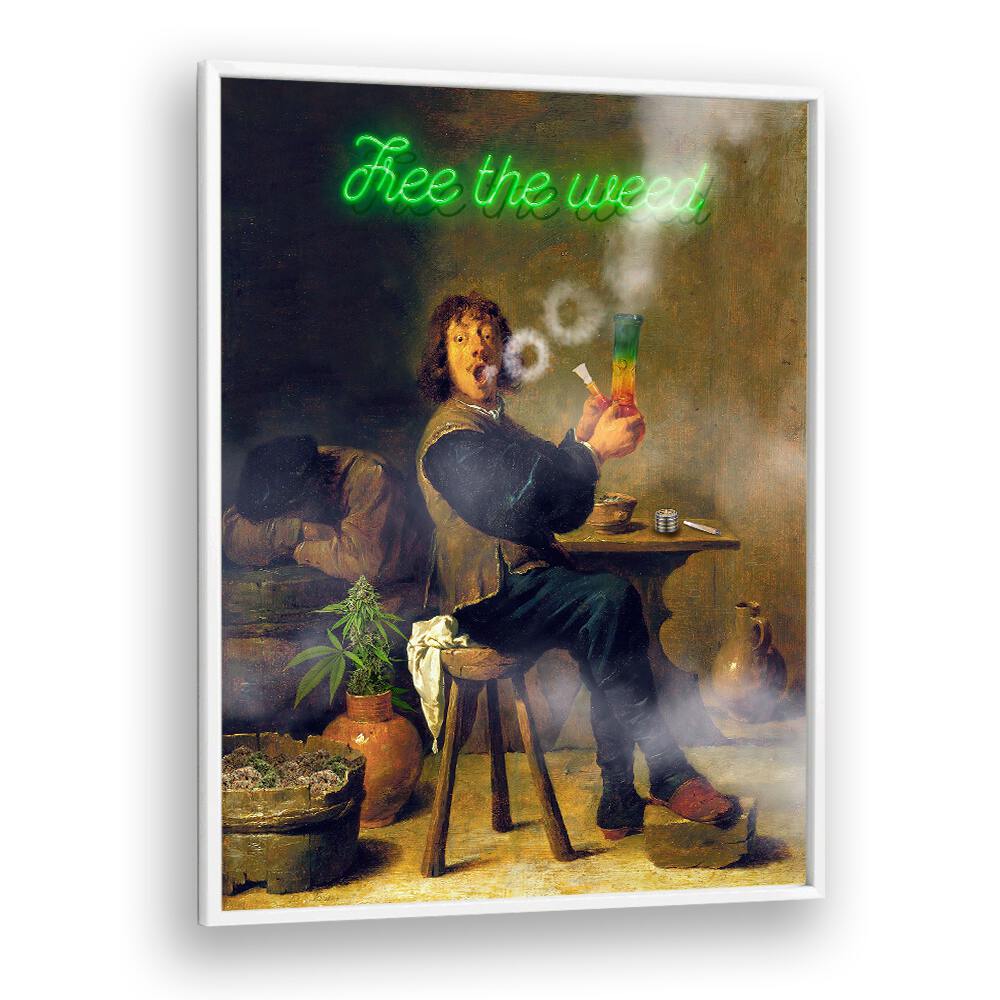 Transform your decor with FREE THE WEED, ALTERED ART PRINTS by DIKHOTOMY, celebrating creativity and unique aesthetics.