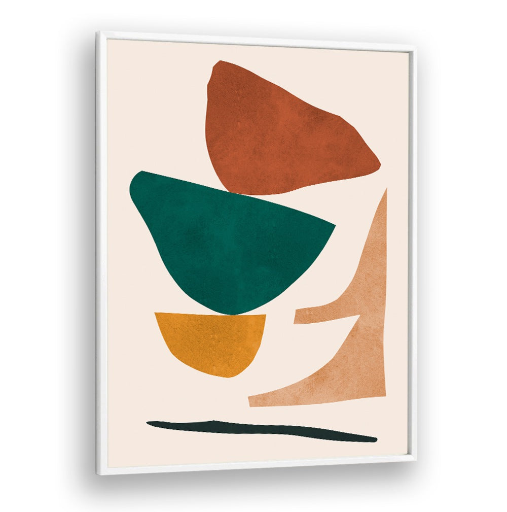 Colorful geometric shapes in earthy tones featured in EXPRESSIVE IV, GEOMETRIC ART PRINTS for creative inspiration.
