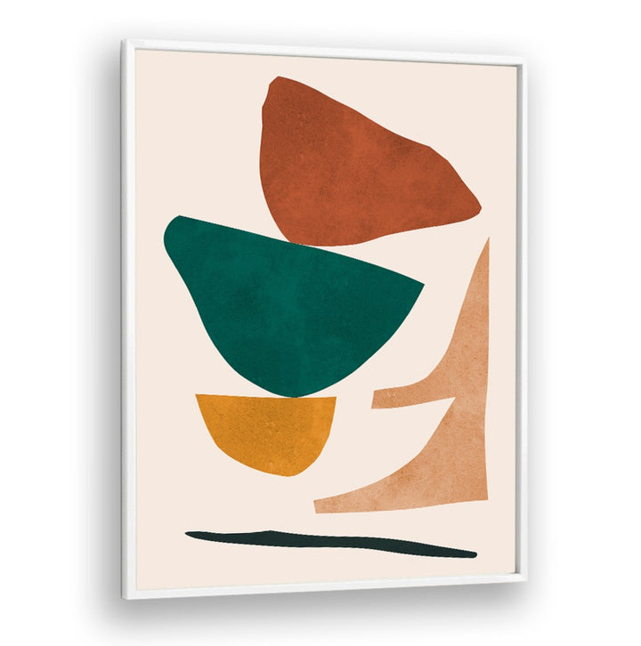 Colorful geometric shapes in earthy tones featured in EXPRESSIVE IV, GEOMETRIC ART PRINTS for creative inspiration.