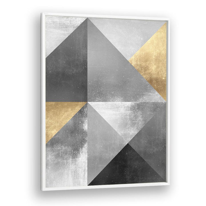 Elegant GOLD TEXTURES II, GEOMETRIC ART PRINTS featuring luxurious gold and silver elements for modern decor.