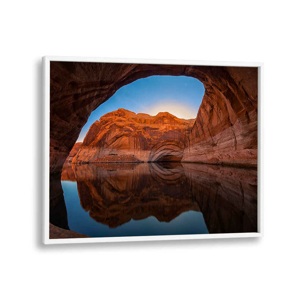 Stunning reflection of the CATHEDRAL IN THE DESERT, PHOTOGRAPHY PRINTS showcasing nature's artistry. Perfect for your space.