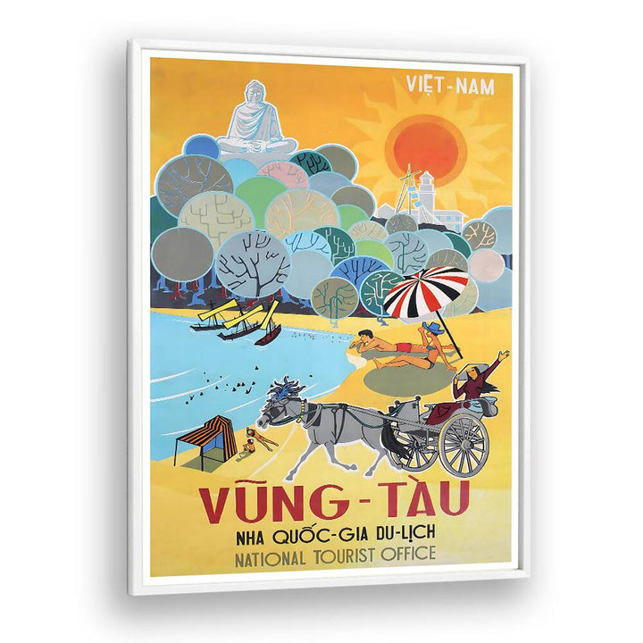 VUNG-TAU, VINTAGE TRAVEL POSTERS showcase vibrant designs that capture the charm of Vietnam's coastal beauty.