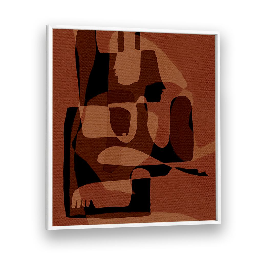 UNFOLDING V, BOHO ART PAINTINGS showcases modern elegance with earthy tones, perfect for contemporary decor.