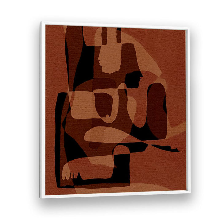 UNFOLDING V, BOHO ART PAINTINGS showcases modern elegance with earthy tones, perfect for contemporary decor.