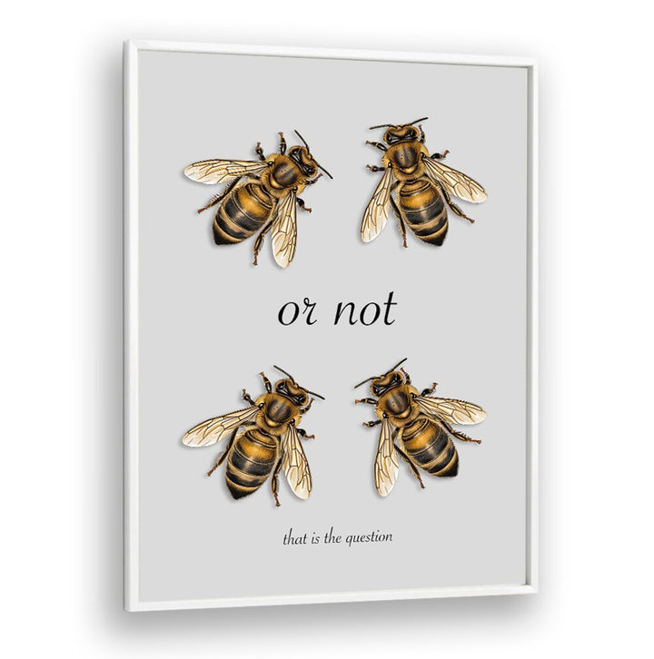 Stylish TO BE, QUOTES poster featuring bees and a thought-provoking phrase for unique home decor.