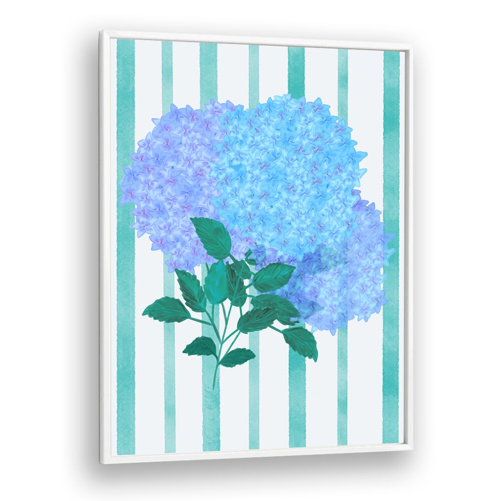 Stunning BLUE HYDRANGEA, FLORAL FLOWER PAINTINGS, bringing tranquility and charm to your space with exquisite blue blooms.