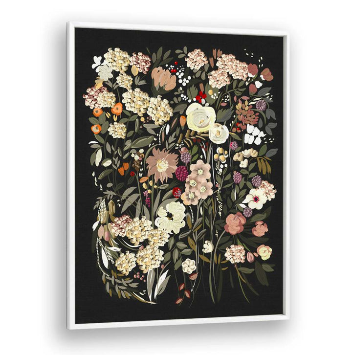 Stunning BLACK BOUQUET, FLORAL FLOWER PAINTINGS featuring rich hues, perfect for elevating your space with elegance.