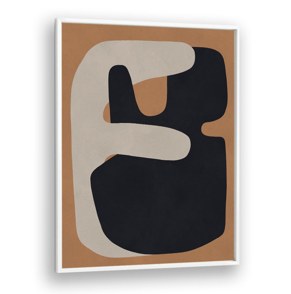 Bold geometric shapes in earthy tones characterize TRIBAL SHAPES XIII, GEOMETRIC ART PRINTS, celebrating tribal heritage.