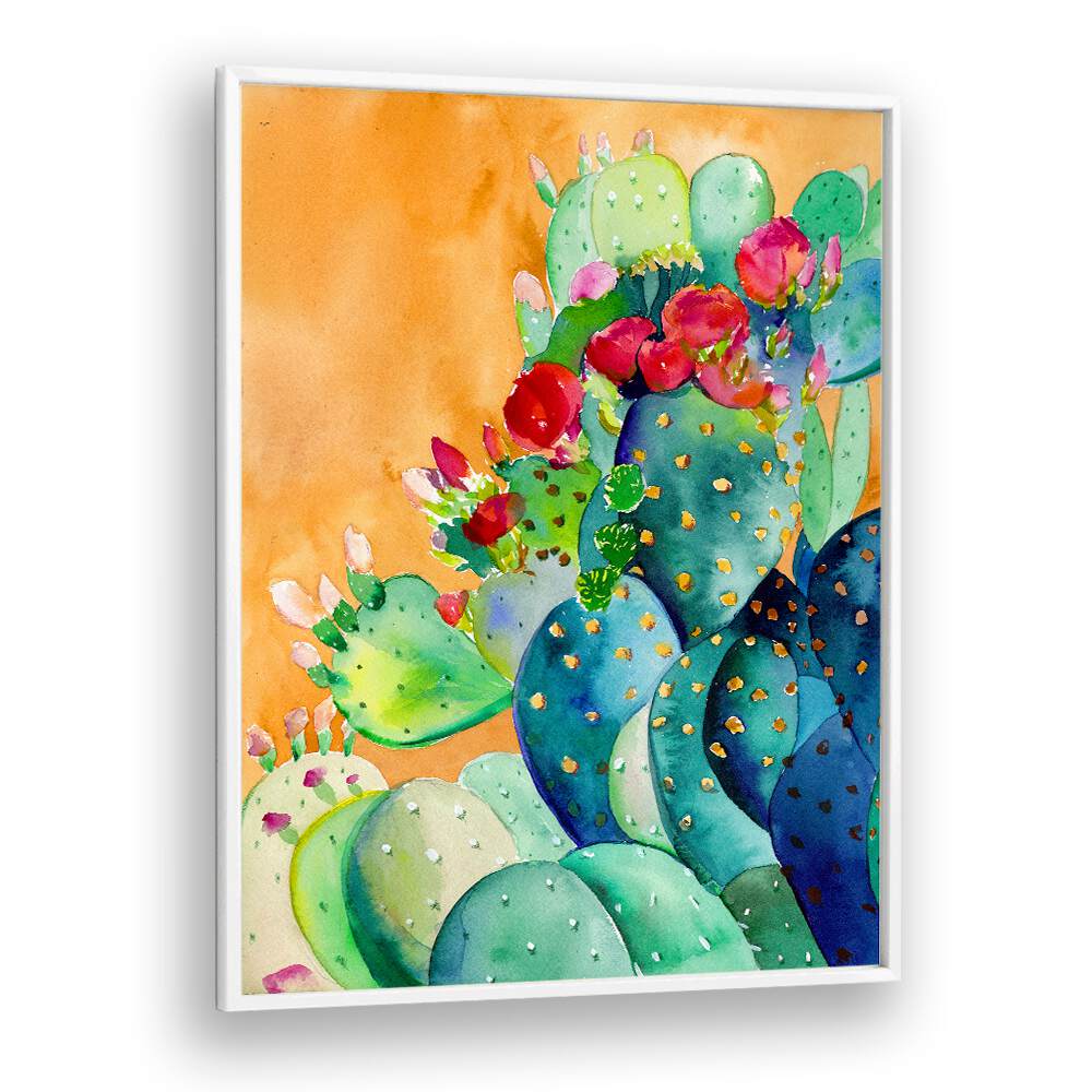 CACTUS GARDEN , FLORAL FLOWER PAINTINGS