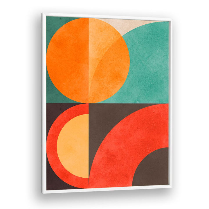 CIRCLES IN HARMONY IX, GEOMETRIC ART PRINTS features vibrant colors and abstract shapes, perfect for modern decor.