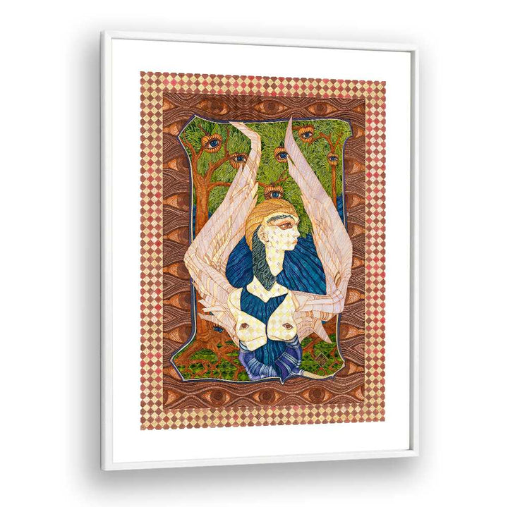 Colorful illustration featuring wings and nature in the ANIOL II, PORTRAITS collection, perfect for art lovers.