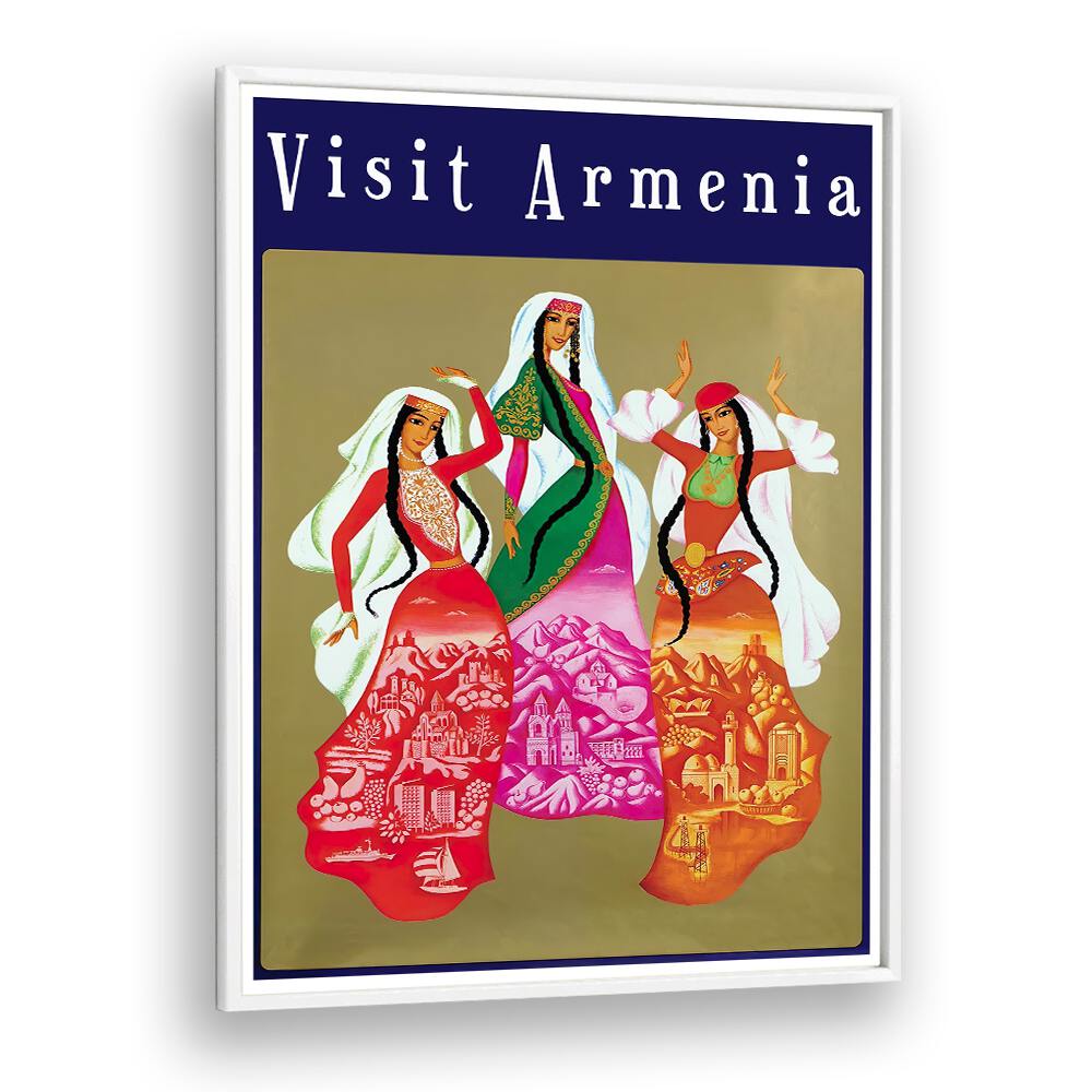Explore the vibrant ARMENIA, VINTAGE TRAVEL POSTERS showcasing traditional culture and breathtaking landscapes.