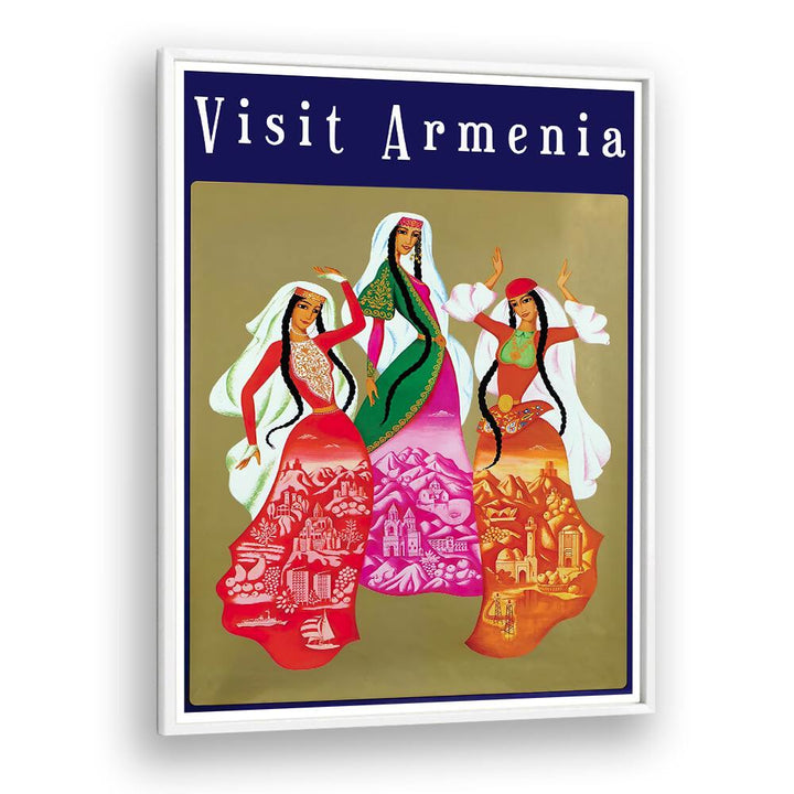 Explore the vibrant ARMENIA, VINTAGE TRAVEL POSTERS showcasing traditional culture and breathtaking landscapes.