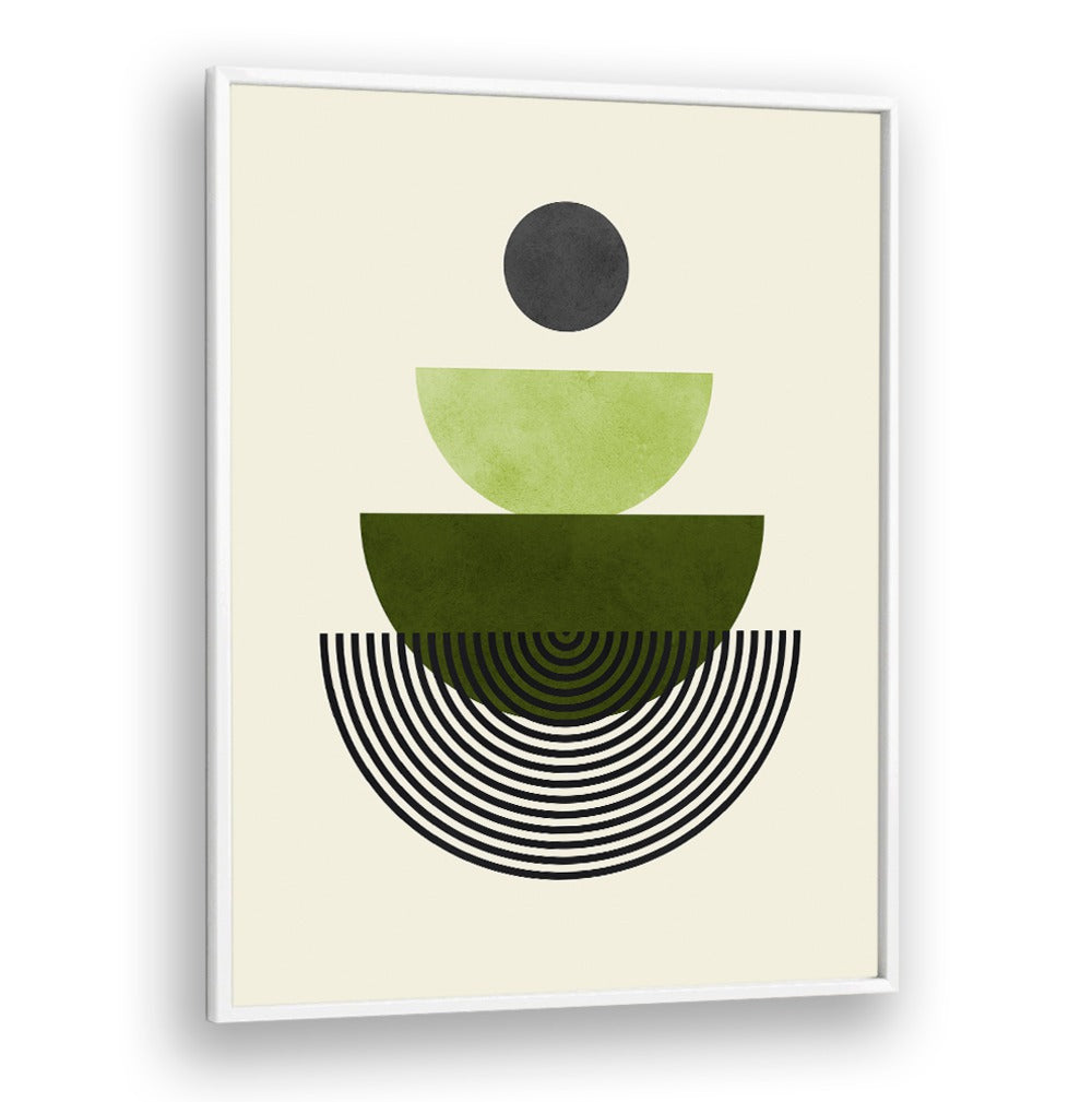 Modern geometric art print featuring layered shapes and colors, ideal for decor. Discover LINES AND CIRCLES V, GEOMETRIC ART PRINTS.