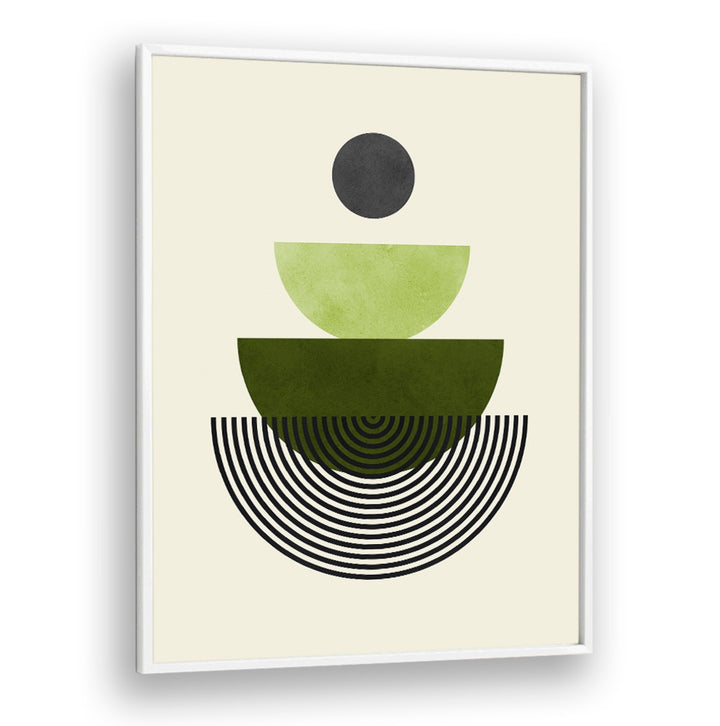 Modern geometric art print featuring layered shapes and colors, ideal for decor. Discover LINES AND CIRCLES V, GEOMETRIC ART PRINTS.