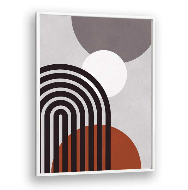 Geometric design featuring LINES AND CIRCLES XIII, BOHO ART PAINTINGS for a modern artistic touch in any space.