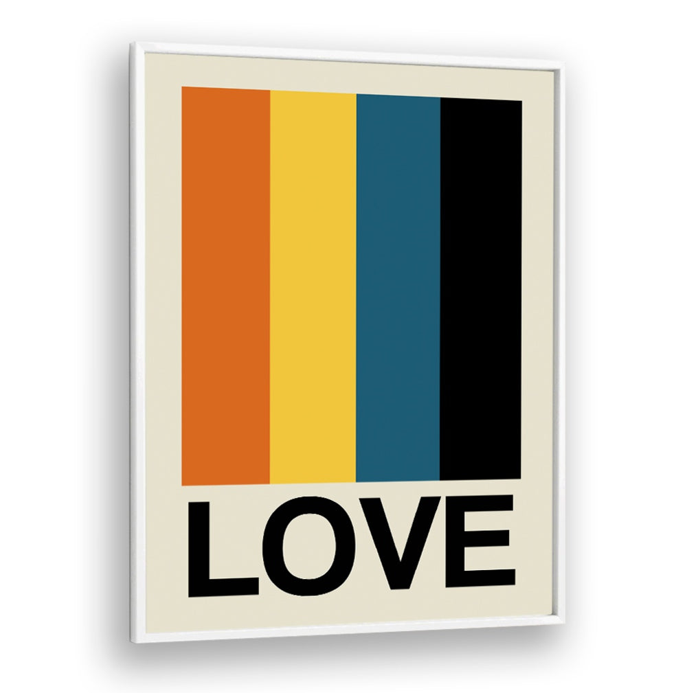 Vibrant RETRO STRIPE LOVE SUNDAZE, QUOTES poster featuring nostalgic stripes, perfect for modern decor.
