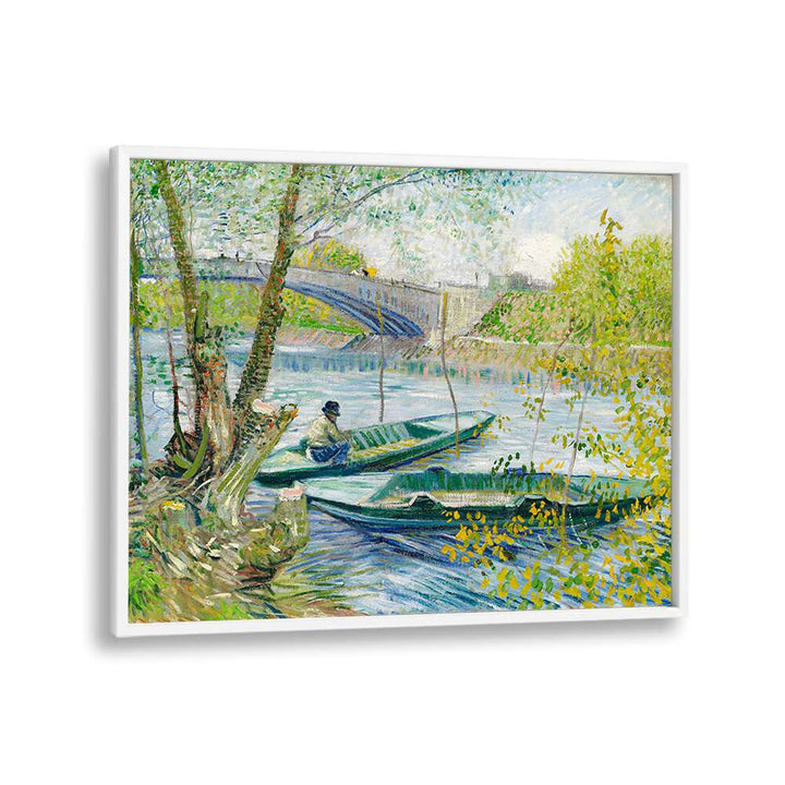 FISHING IN SPRING, (1887) ,  VINTAGE PAINTINGS