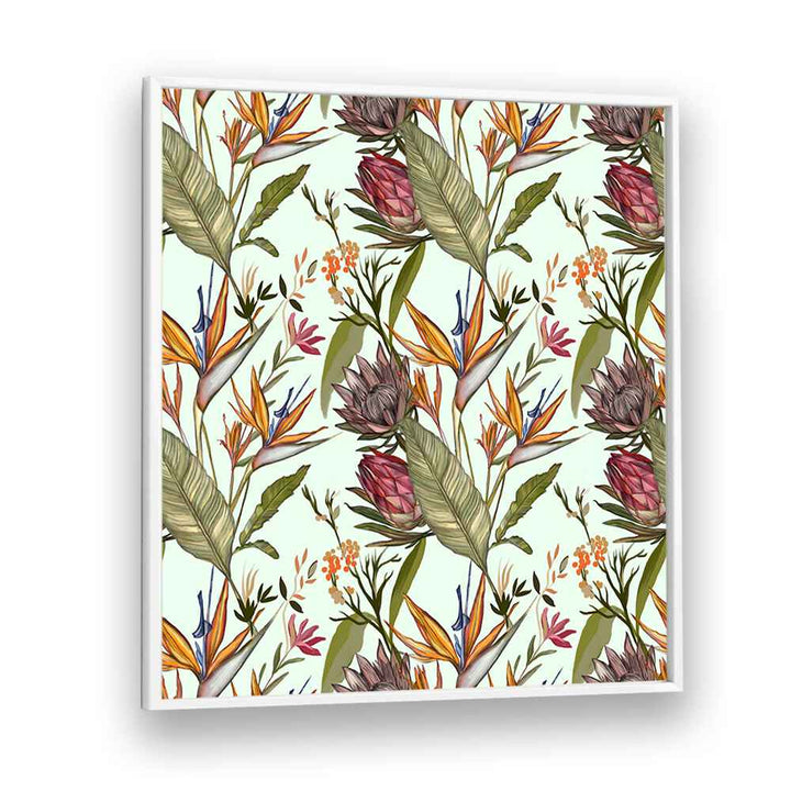 Vibrant SOLOS II, FLORAL FLOWER PAINTINGS showcasing colorful blooms and lush greenery, perfect for modern decor.