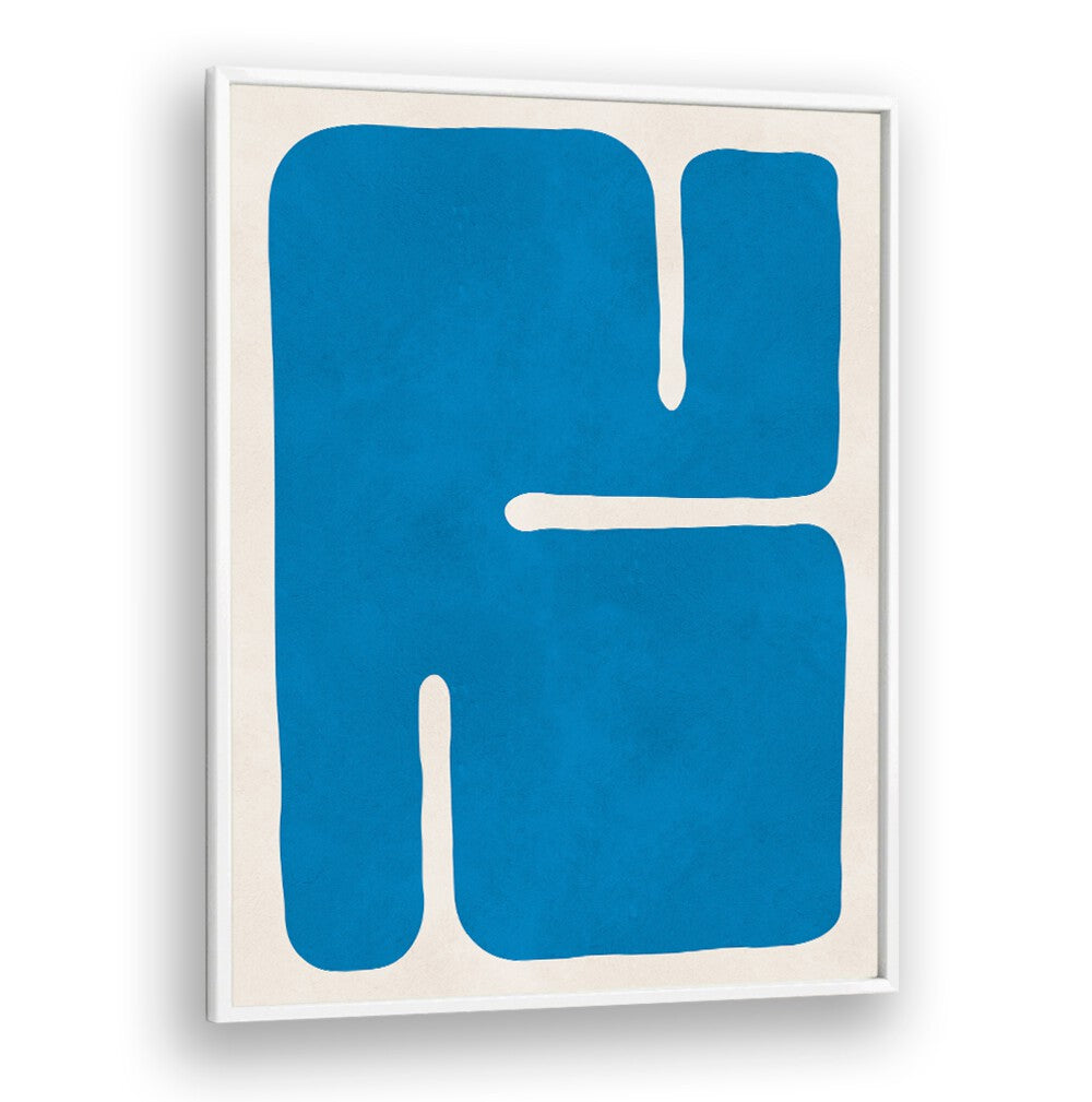 Vibrant blue ORGANIC VI, GEOMETRIC ART PRINTS enhance modern spaces with eco-friendly elegance and style.