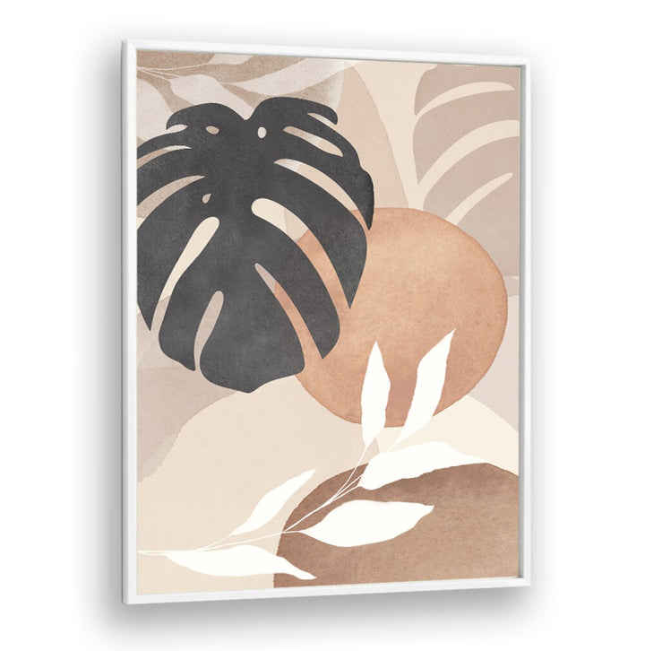 Modern elegance shines in LEAVES ABSTRACT IV, BOHO ART PAINTINGS, featuring abstract foliage and soft colors.