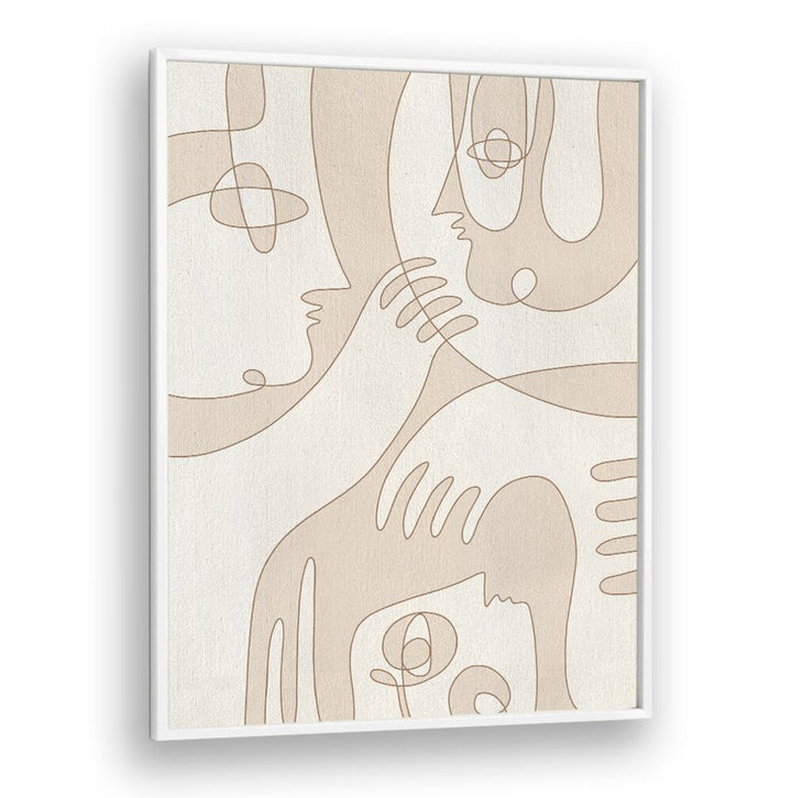 Ethereal lines create connection in A FAINT MEMORY, BOHO ART PAINTINGS, perfect for enriching your space.