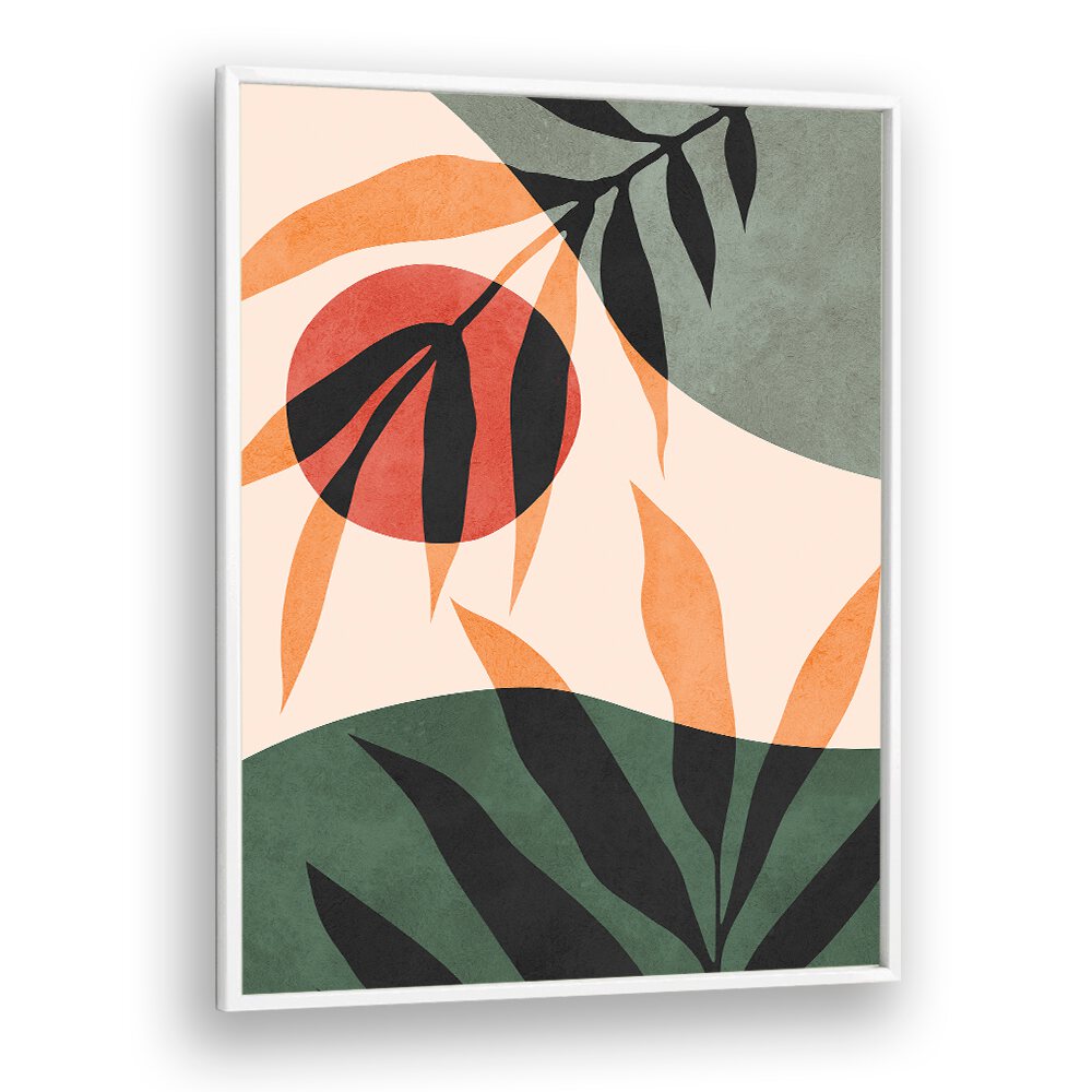 Colorful LEAVES II, BOHO ART PAINTINGS showcase abstract nature, enhancing serenity in your home décor.