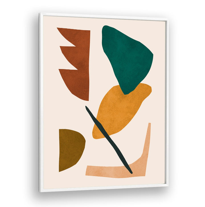 Colorful geometric shapes create a vibrant display in EXPRESSIVE, BOHO ART PAINTINGS, perfect for any artistic space.