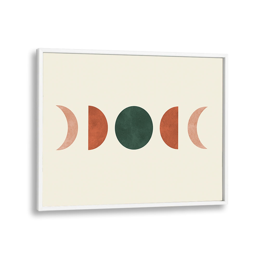 Elegant MOON 1, BOHO ART PAINTINGS featuring lunar phases in earthy tones, perfect for night sky enthusiasts.