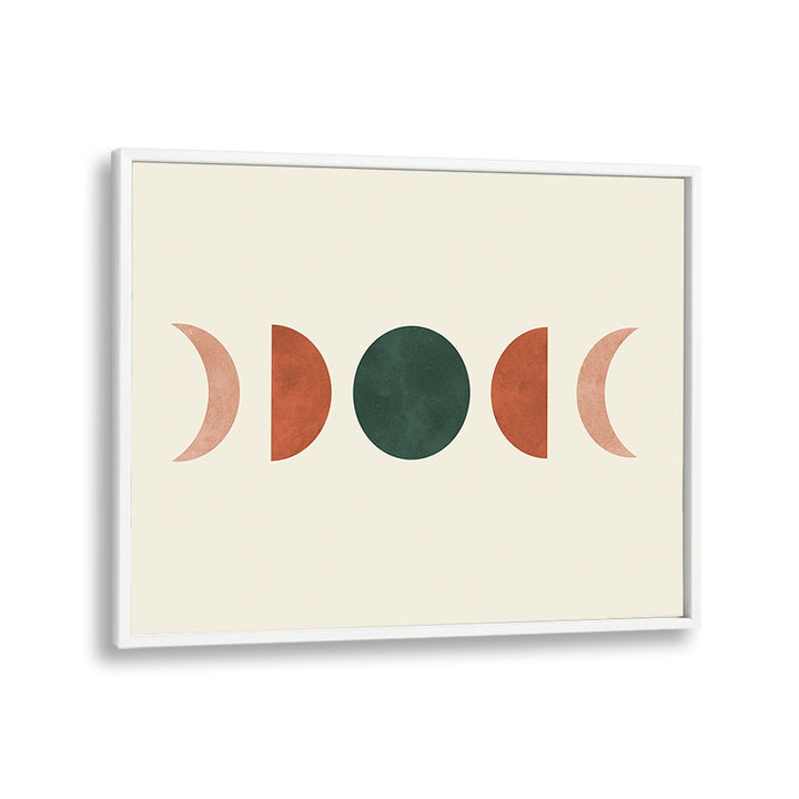 Elegant MOON 1, BOHO ART PAINTINGS featuring lunar phases in earthy tones, perfect for night sky enthusiasts.