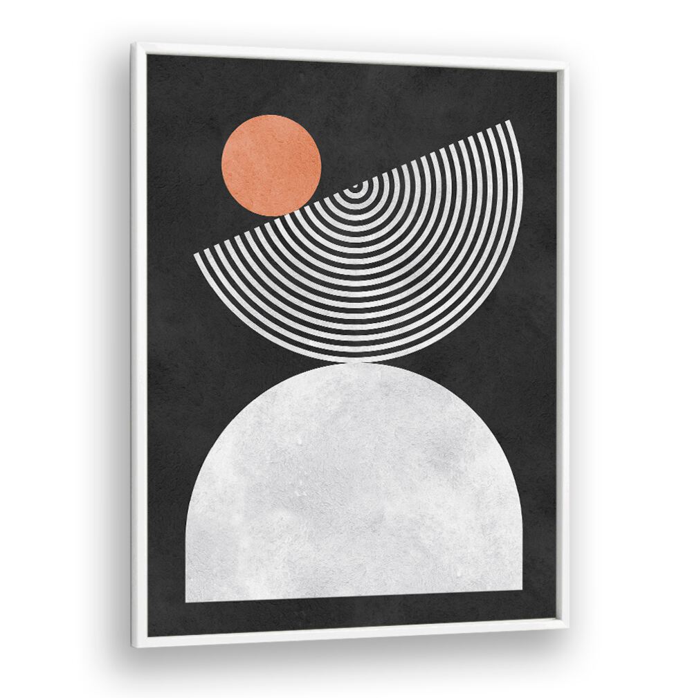 LINES AND CIRCLES IX, GEOMETRIC ART PRINTS features a modern design with dynamic shapes, perfect for any stylish space.