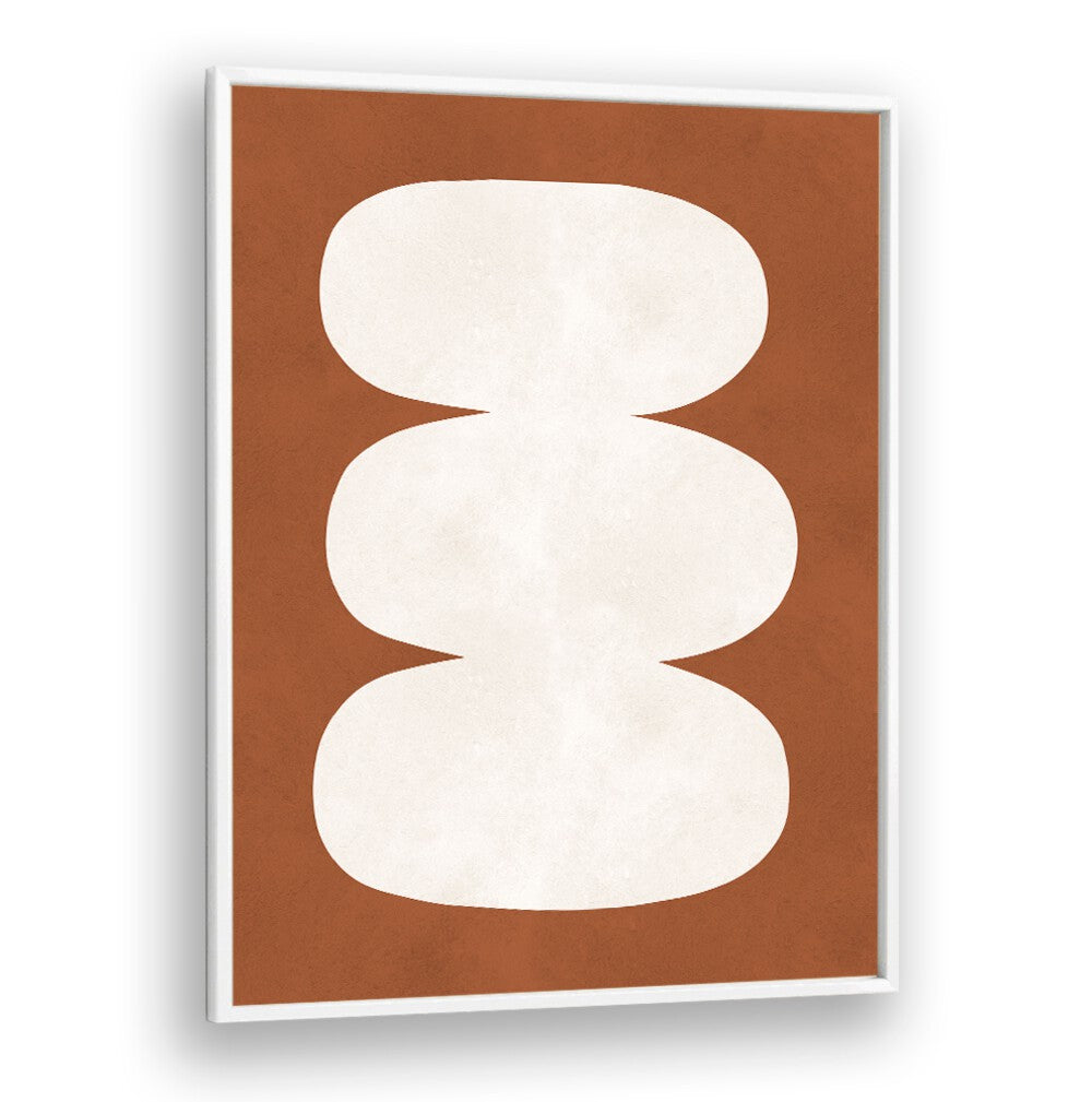Stylish TRIBAL II, GEOMETRIC ART PRINTS featuring modern abstract shapes on a warm background, perfect for home decor.