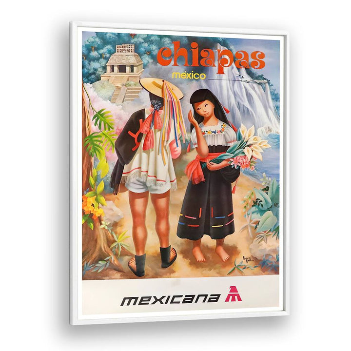 Charming CHIAPAS MEXICO, VINTAGE TRAVEL POSTERS showcase vibrant culture and stunning landscapes from this enchanting region.
