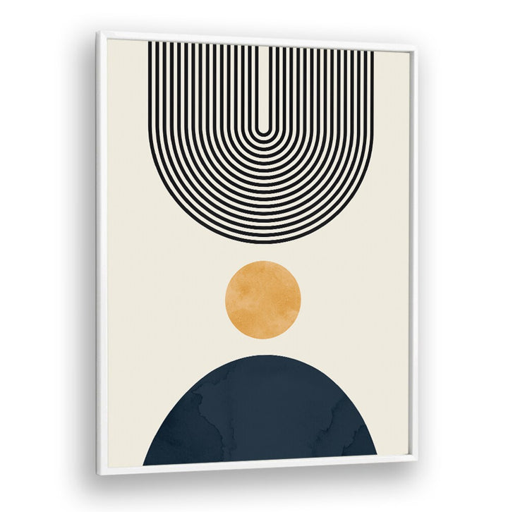 CIRCLES AND LINES 7, BOHO ART PAINTINGS feature striking geometric designs in soothing colors for modern decor.
