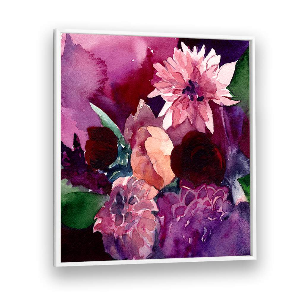 DAHLIAS SMALL , FLORAL FLOWER PAINTINGS