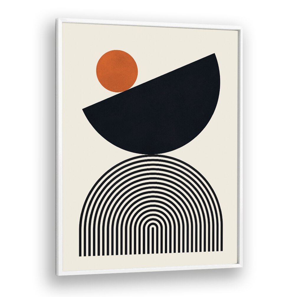 LINES AND CIRCLES XXVII, BOHO ART PAINTINGS showcases geometric forms and vibrant colors, perfect for modern decor.