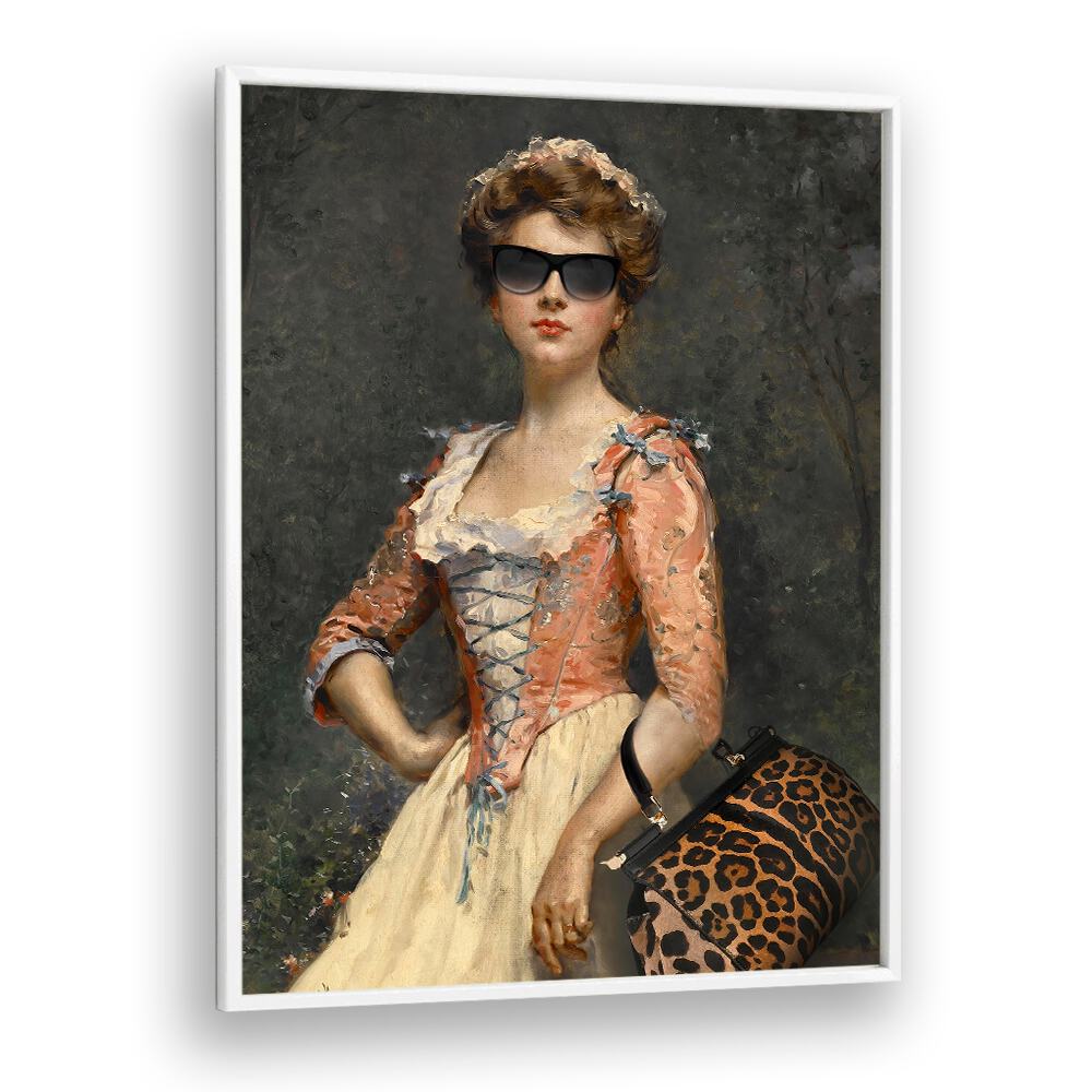Vintage Chic Girl, Altered Art Prints by Dikhotomy blends nostalgic charm with modern style for unique wall decor.