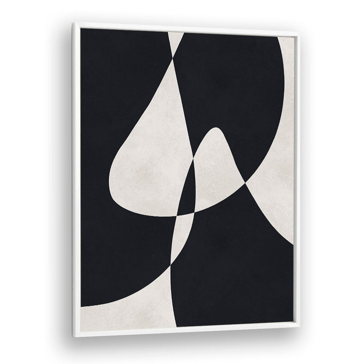 Elegant black and white design from EXPRESSIVE CONCEPTUAL FORMS I, ABSTRACT PAINTINGS collection, perfect for modern decor.