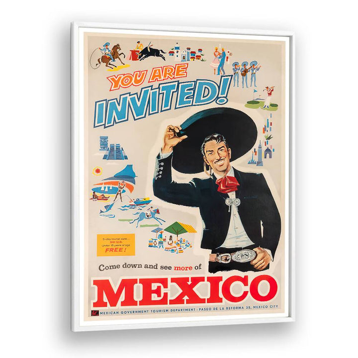 Celebrate Mexico's charm with MEXICO I, VINTAGE TRAVEL POSTERS, perfect for vibrant home decor.
