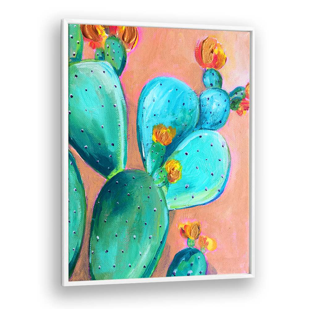 DESERT ROSE III , FLORAL FLOWER PAINTINGS