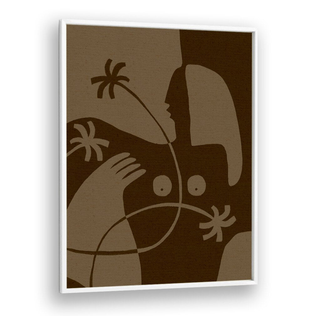 THE LAND STORY VI, BOHO ART PAINTINGS showcase earthy tones and abstract forms, enhancing modern decor beautifully.