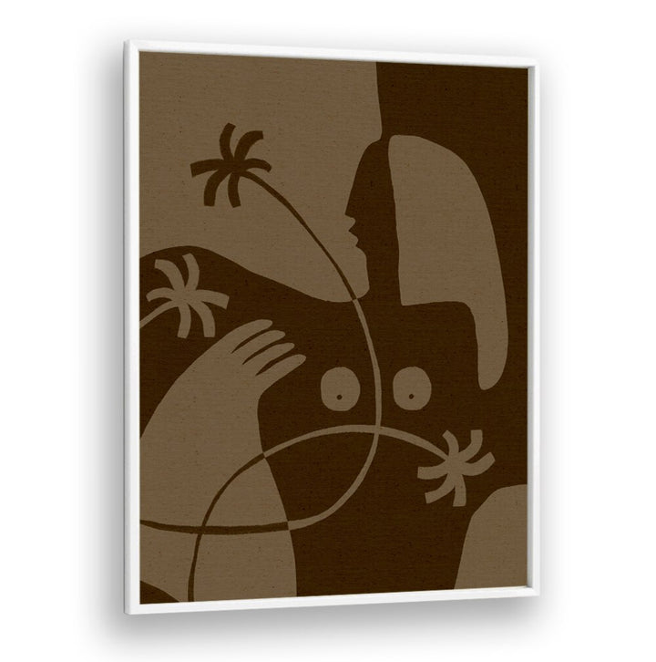 THE LAND STORY VI, BOHO ART PAINTINGS showcase earthy tones and abstract forms, enhancing modern decor beautifully.