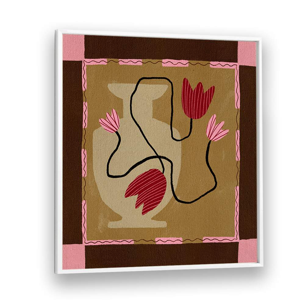 Vibrant OUT OF VASE BLOOMS IV, FLORAL FLOWER PAINTINGS, adds a touch of nature-inspired elegance to your decor.
