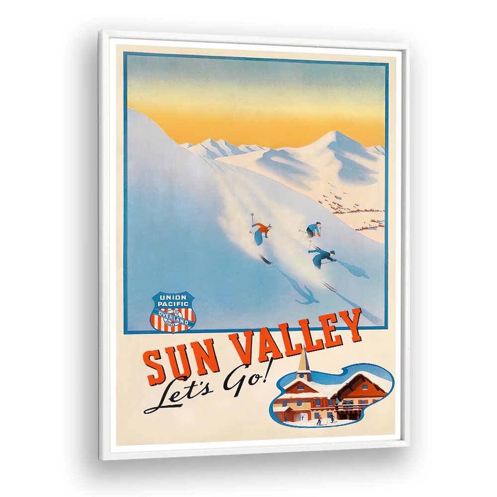 Experience the charm of SUN VALLEY with our VINTAGE TRAVEL POSTERS, perfect for nostalgic decor and art lovers.
