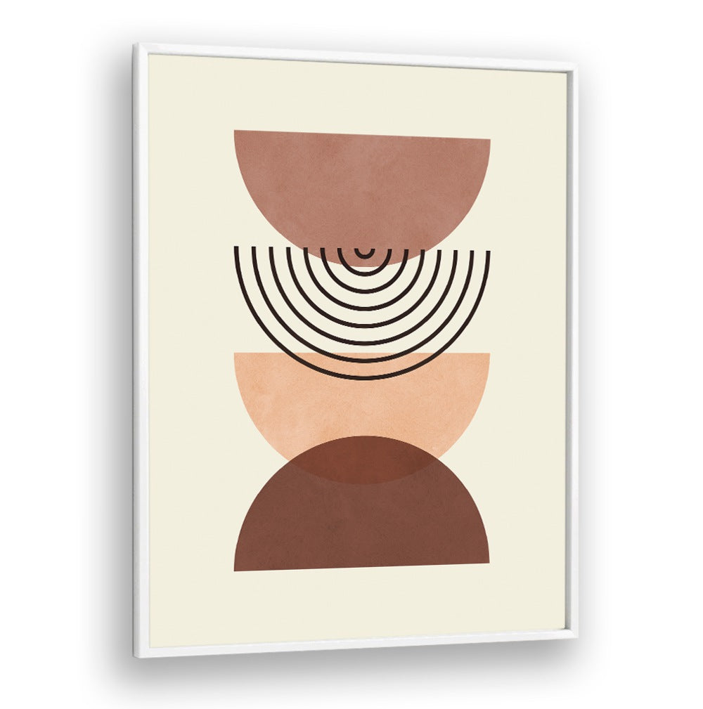 Stylish LINES AND CIRCLES II, GEOMETRIC ART PRINTS showcase modern design with balanced shapes and warm colors.