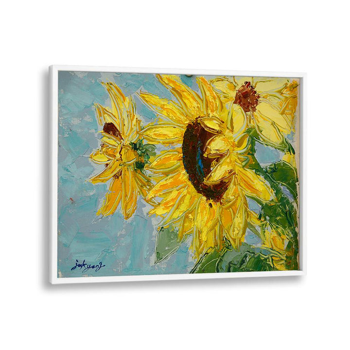 Bright and vibrant SUN FLOWER CANVAS, FLORAL FLOWER PAINTINGS enhance any space with cheerful floral art.