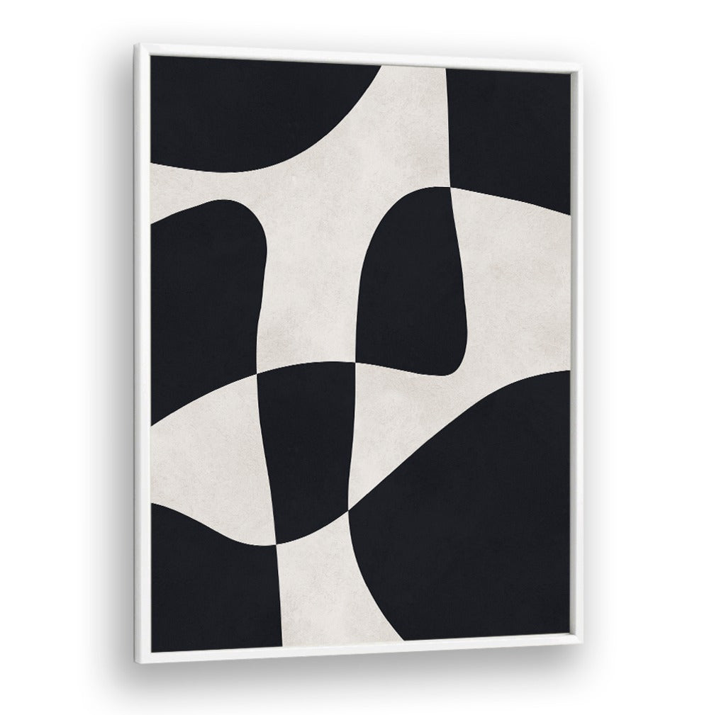 CURVED SHAPES 3, ABSTRACT PAINTINGS showcase modern aesthetics with elegant curved lines and smooth surfaces.