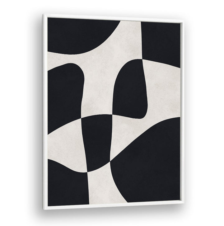 CURVED SHAPES 3, ABSTRACT PAINTINGS showcase modern aesthetics with elegant curved lines and smooth surfaces.