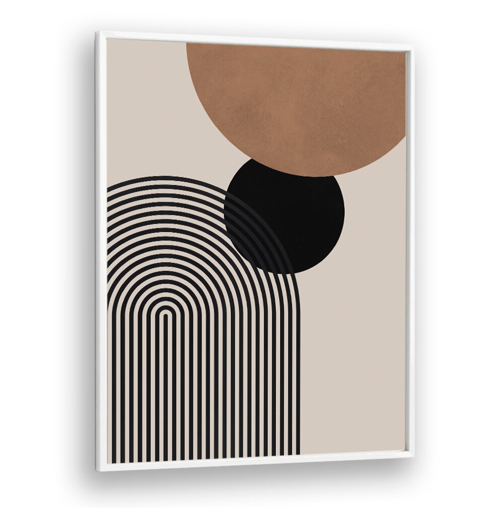 Stylish COMPOSITION IV, BOHO ART PAINTINGS featuring elegant lines and circles, perfect for modern decor.