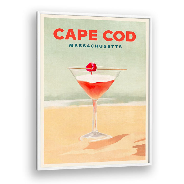 Cape Cod Cocktail Tall Poster, perfect for your CAPE COD, BAR or lounge, capturing coastal charm and cocktail culture.